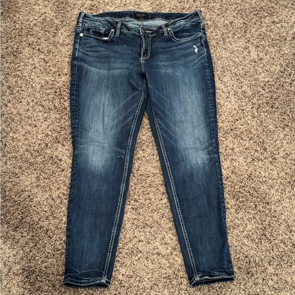 Silver Suki Jeans Dark Blue Skinny Jeans